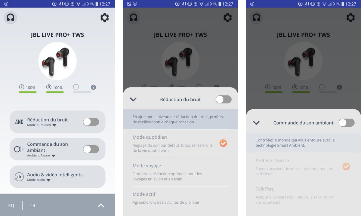 My JBL Headphones est une application compagnon complète et bien pensée © Nerces