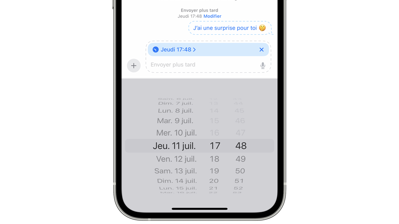 Comment programmer l'envoi de messages plus tard dans iOS 18 sur votre iPhone ? © Clubic