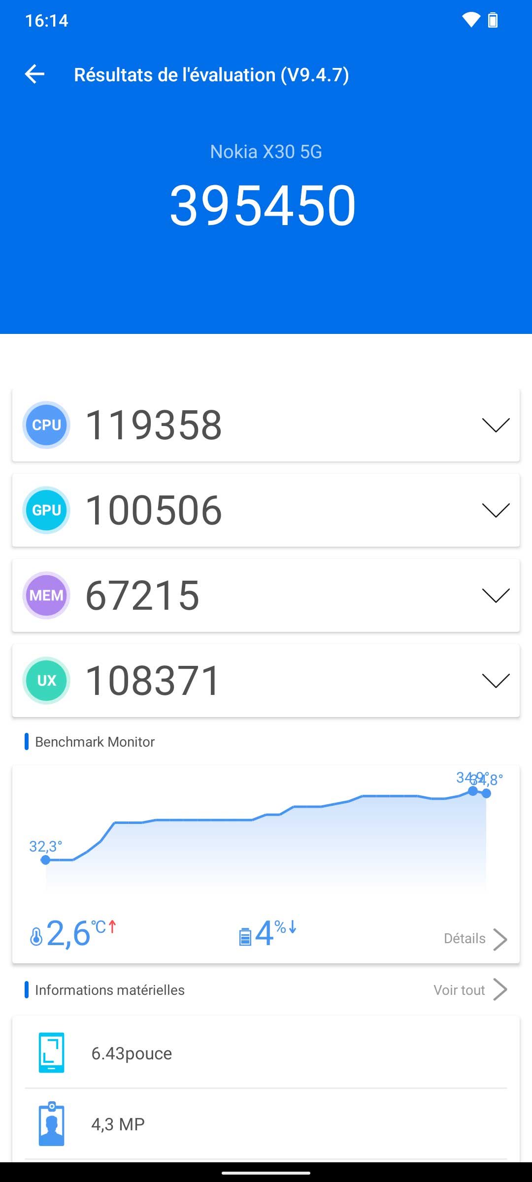 Nokia X30 5G benchmark