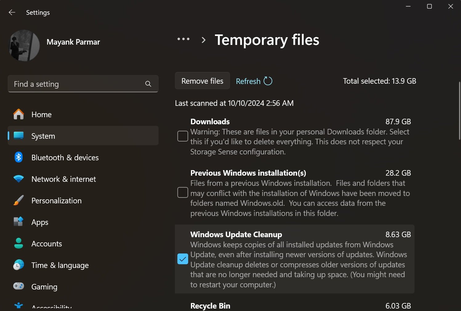 Se faire sucrer 8 Go, ça fait grincer des dents. © Windows Latest