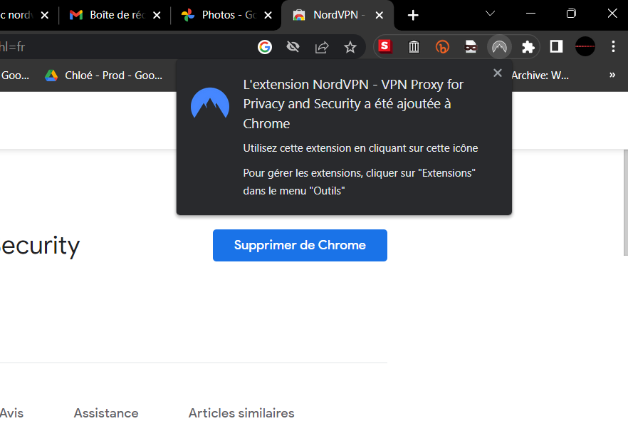 NordVPN - Chrome