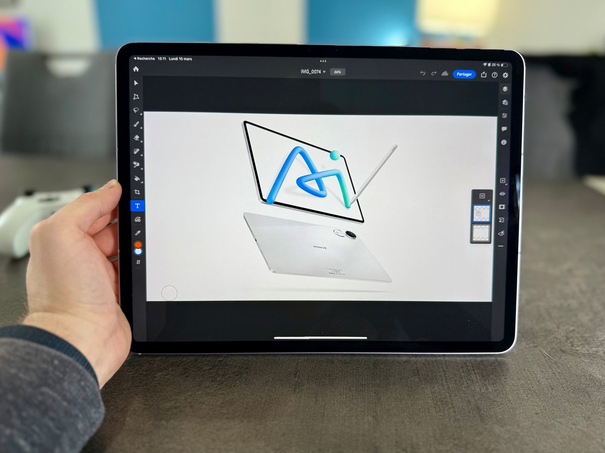 Photoshop est enfin disponible dans une version complète sur iPad © Mathieu Grumiaux pour Clubic.com 