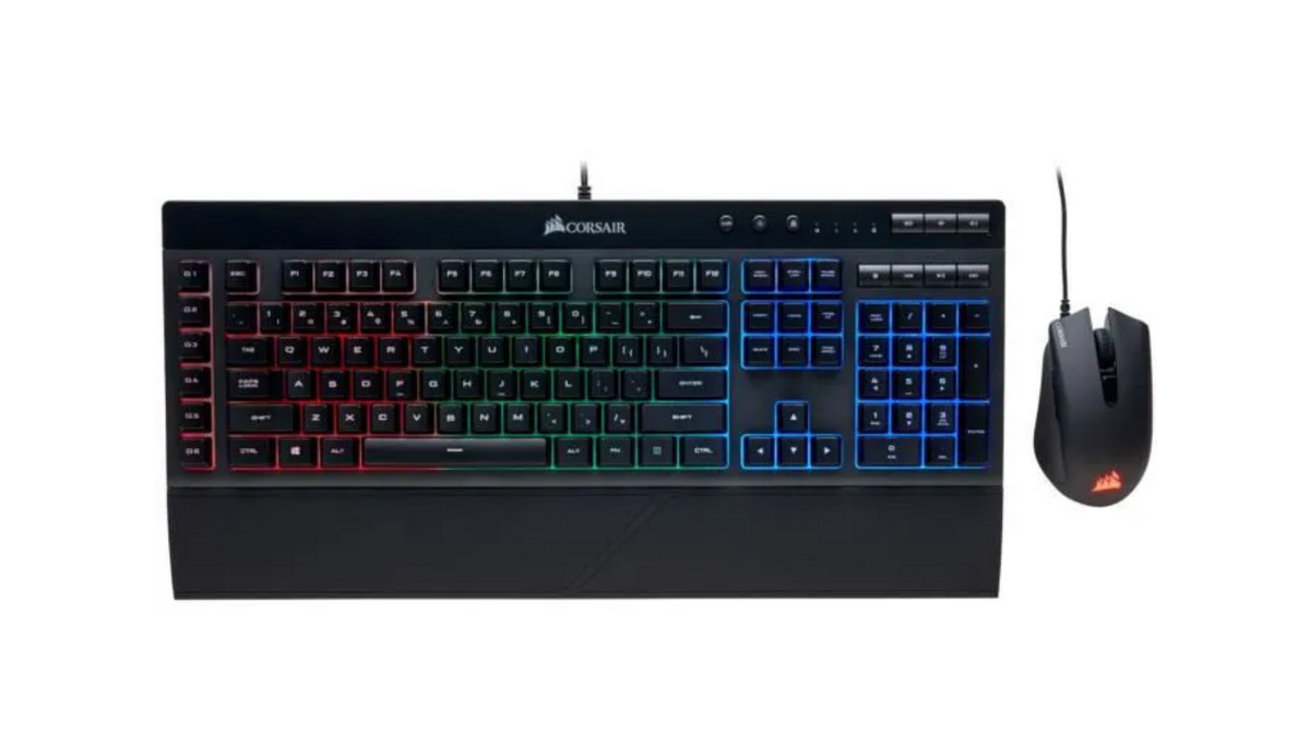 pack Corsair clavier K55 souris Harpoon RGB