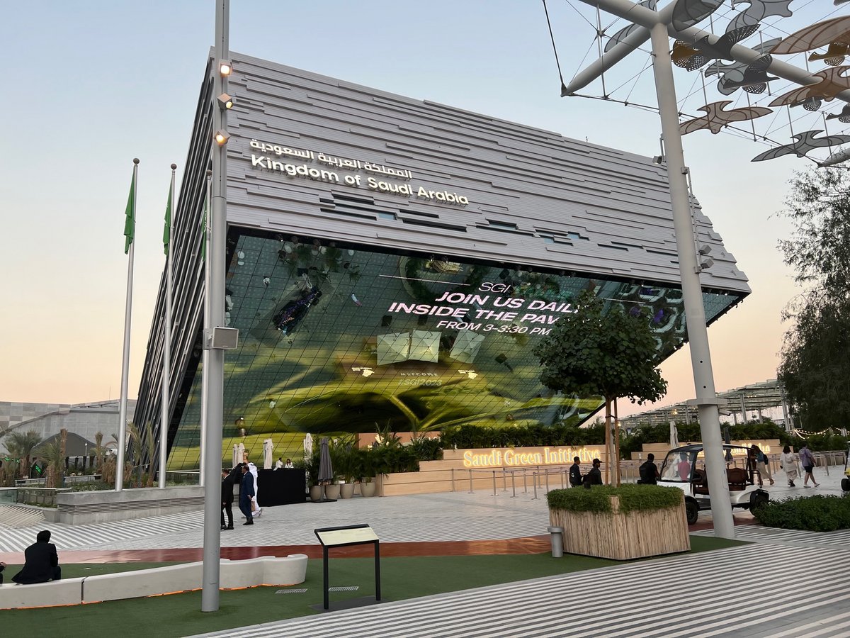 Le pavillon de l'Arabie Saoudite, pour présenter la "Saudi Green Initiative" © Samir Rahmoune pour Clubic