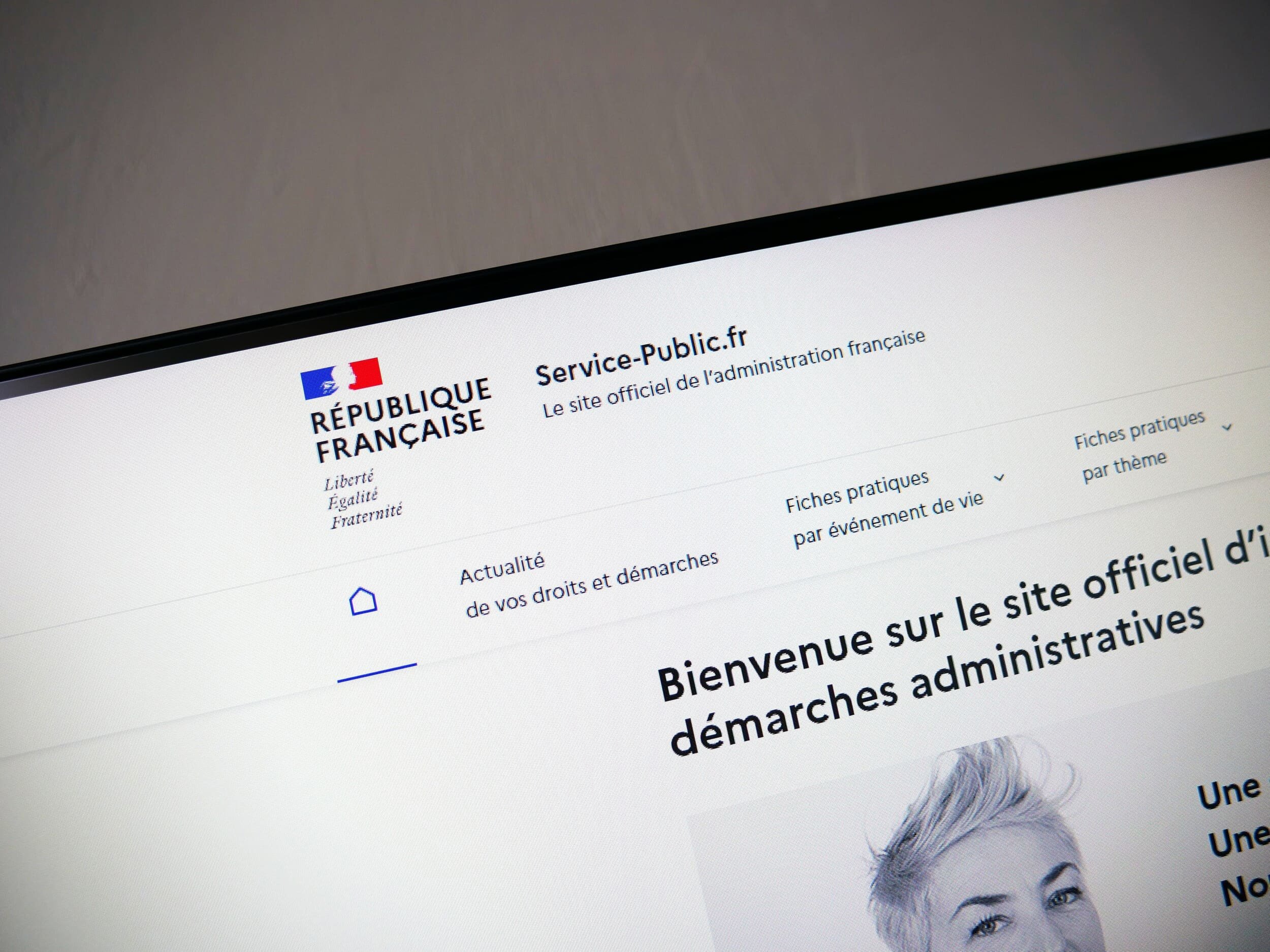 Le site service-public.fr © Alexandre Boero / Clubic