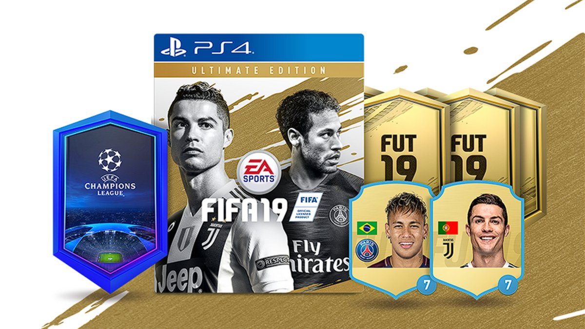 FIFA 19 est disponible en trois éditions : Standard, complète et équilibrée ; Champions, avec bonus FUT et accès anticipé ; et Ultimate, la plus riche en contenu pour les joueurs passionnés - © FIFA