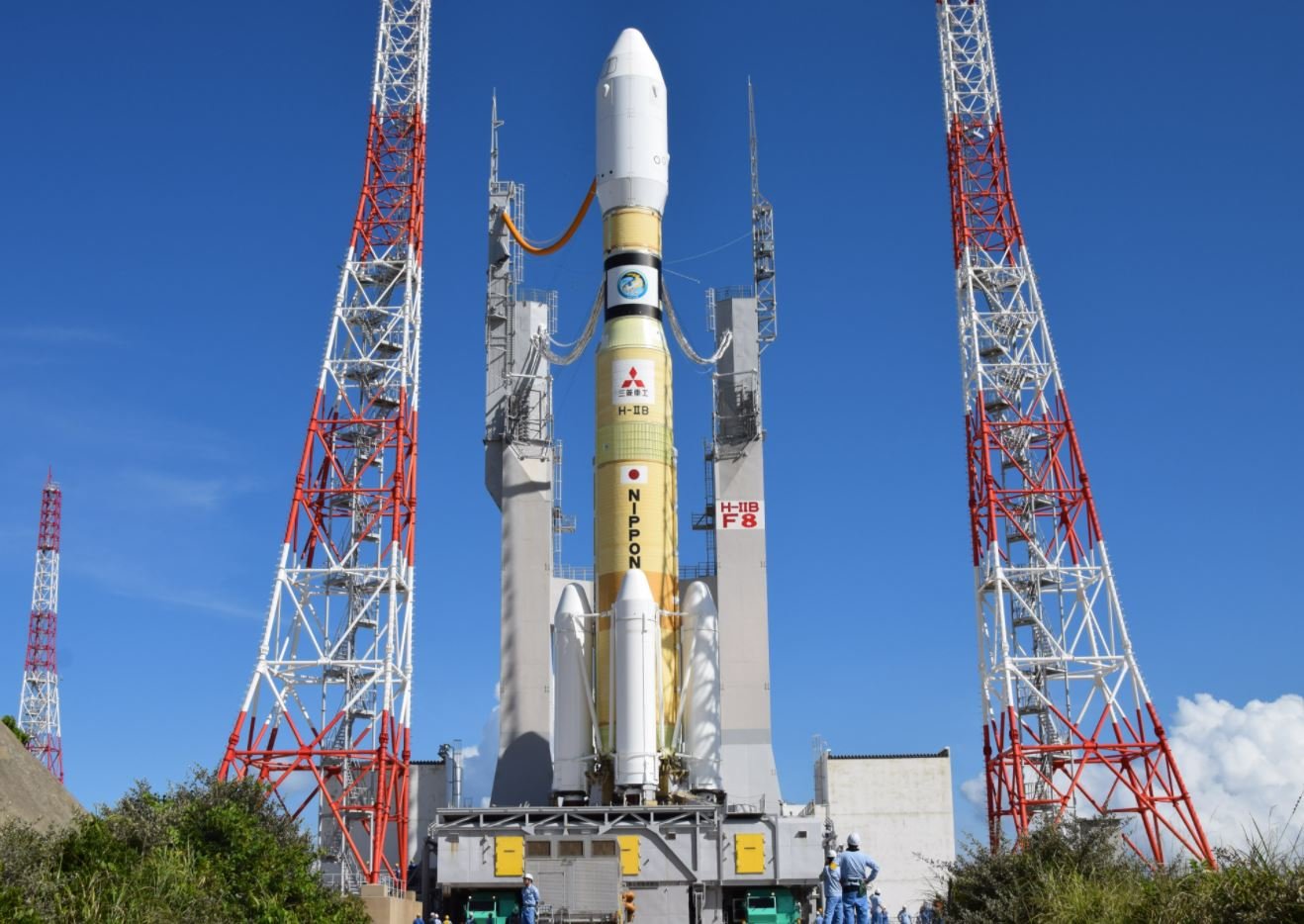 La fusée H-2B, la plus puissante a avoir décollé de Tanegashima, n'est plus en fonction. Crédits JAXA