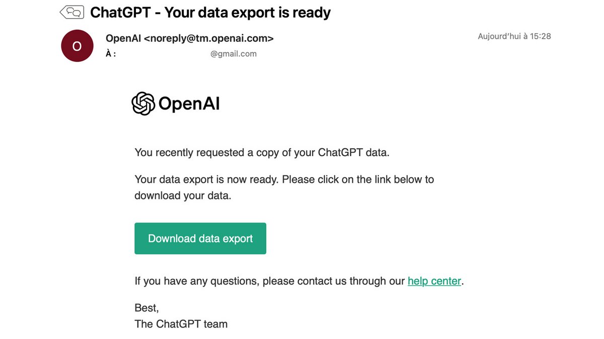 chatgpt mail export