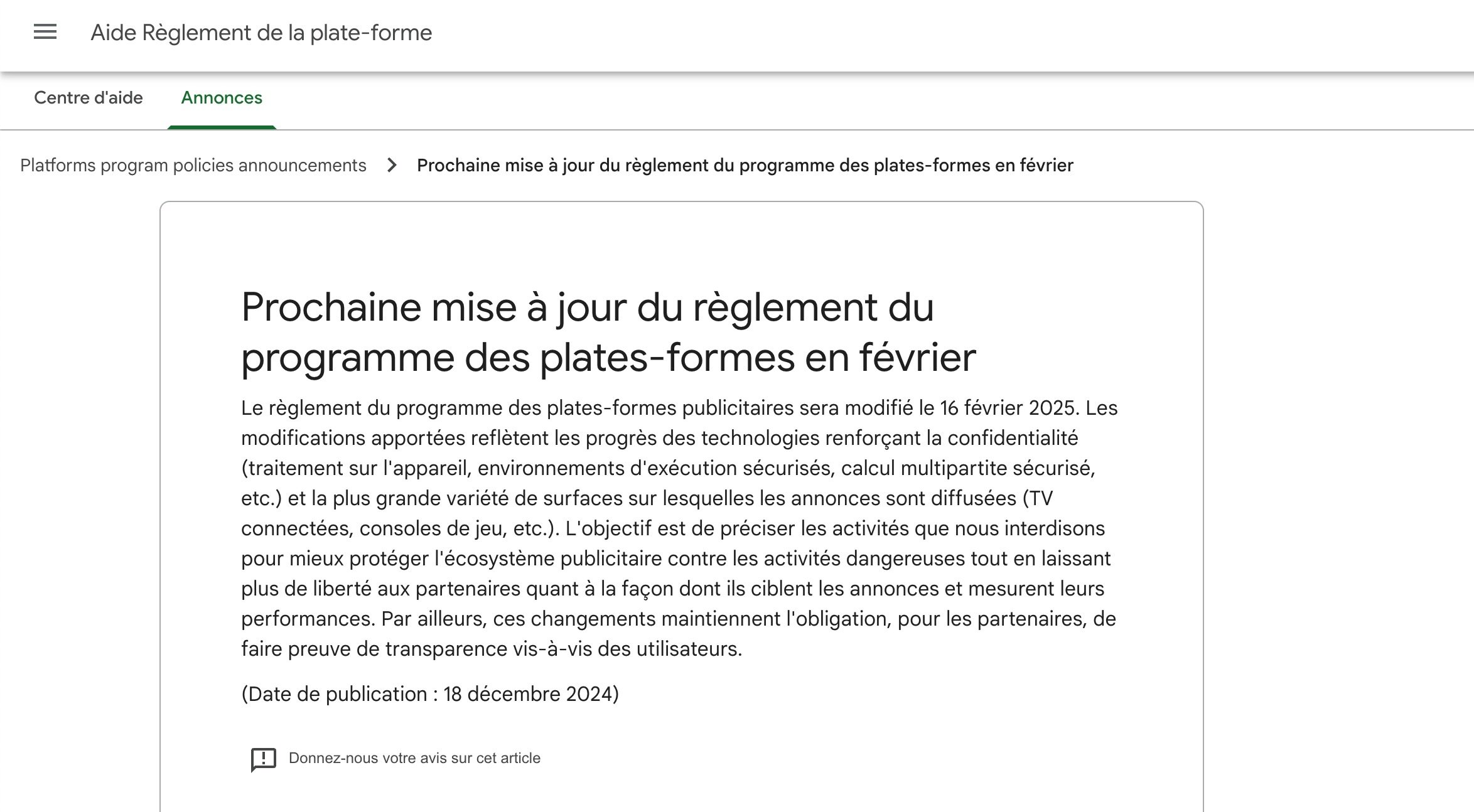 Google renforce son ciblage publicitaire © Google