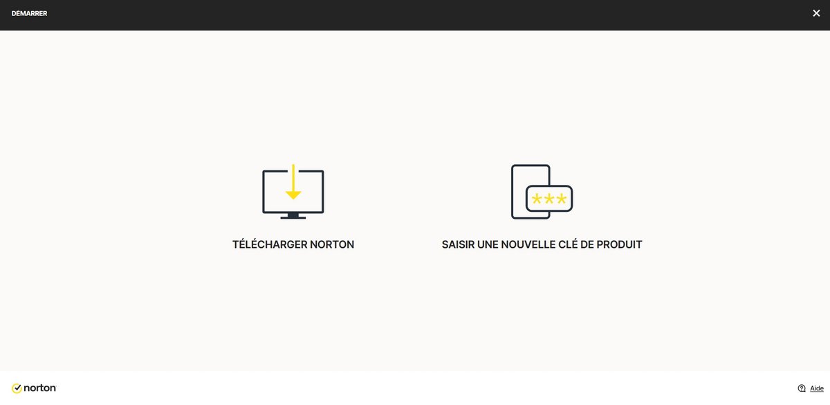 Télécharger Norton 360 et entrez votre clé de licence