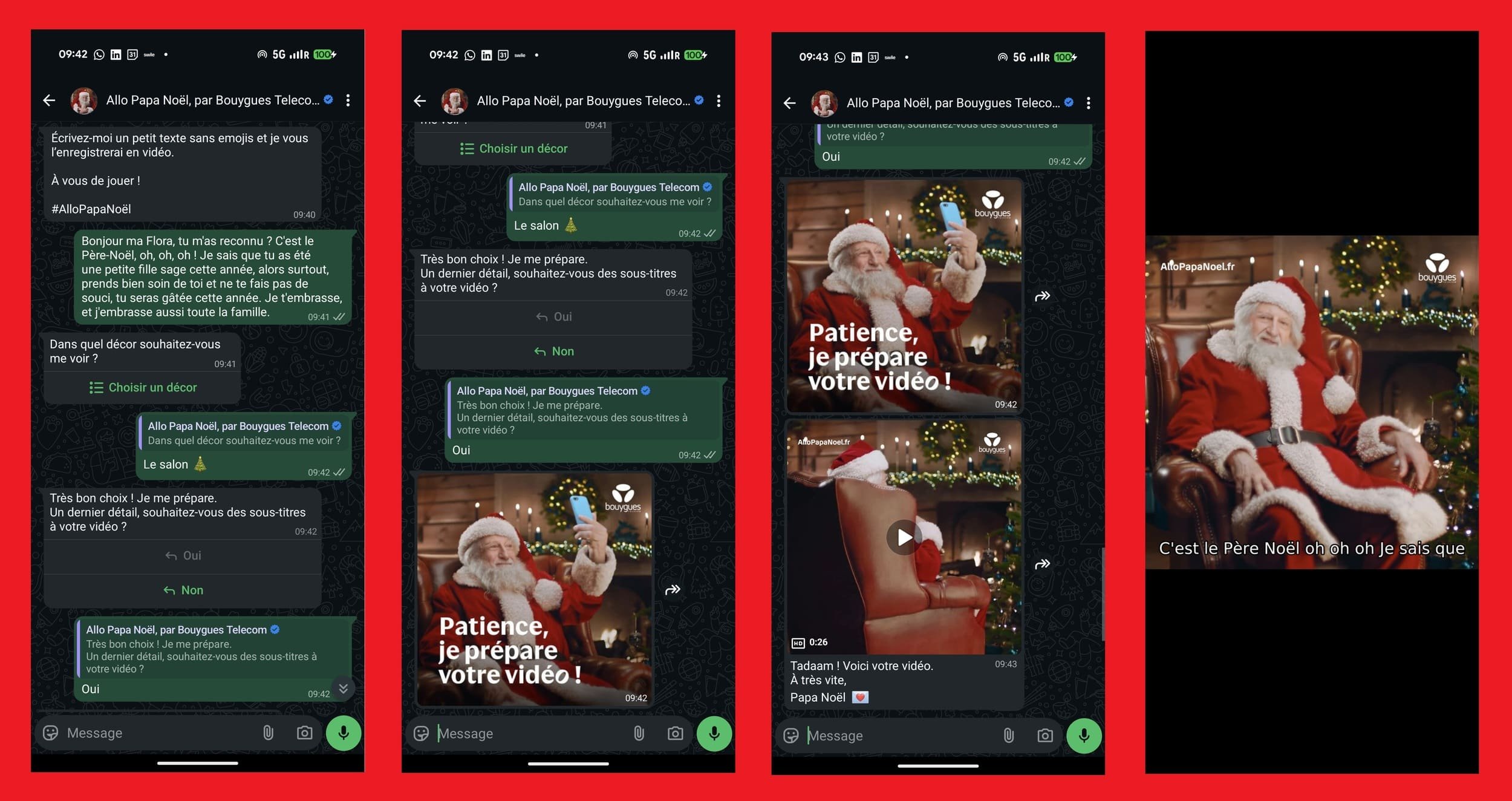 J'ai testé, pour ma fille, le Père Noël de Bouygues Telecom. Et le résultat est plutôt convaincant.  © Alexandre Boero / Clubic