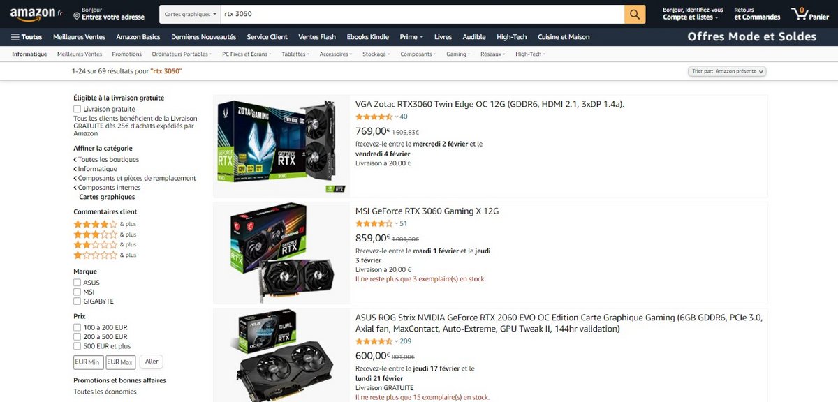 RTX3050Amazon