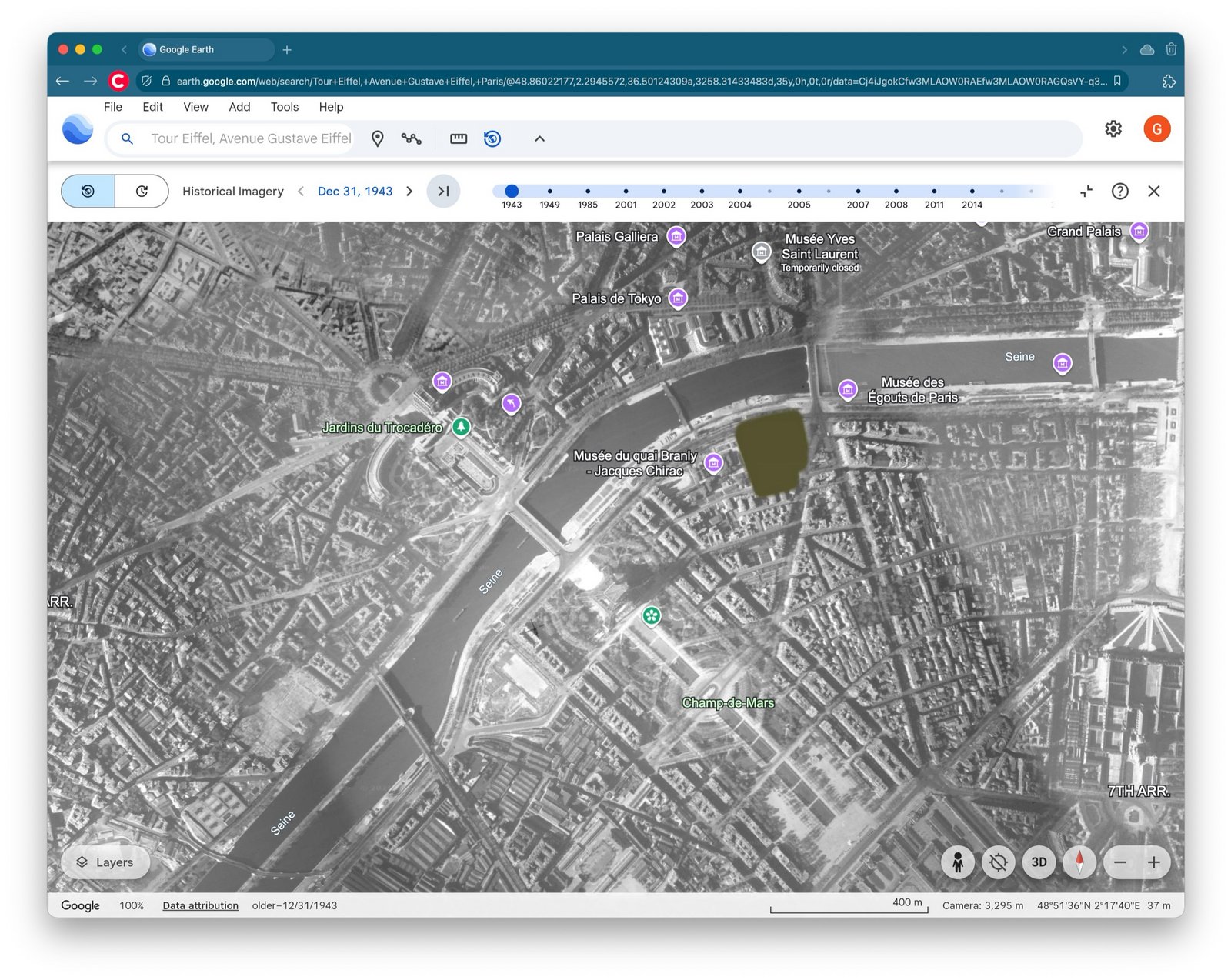 La Tour Eiffel 2024 / 1943