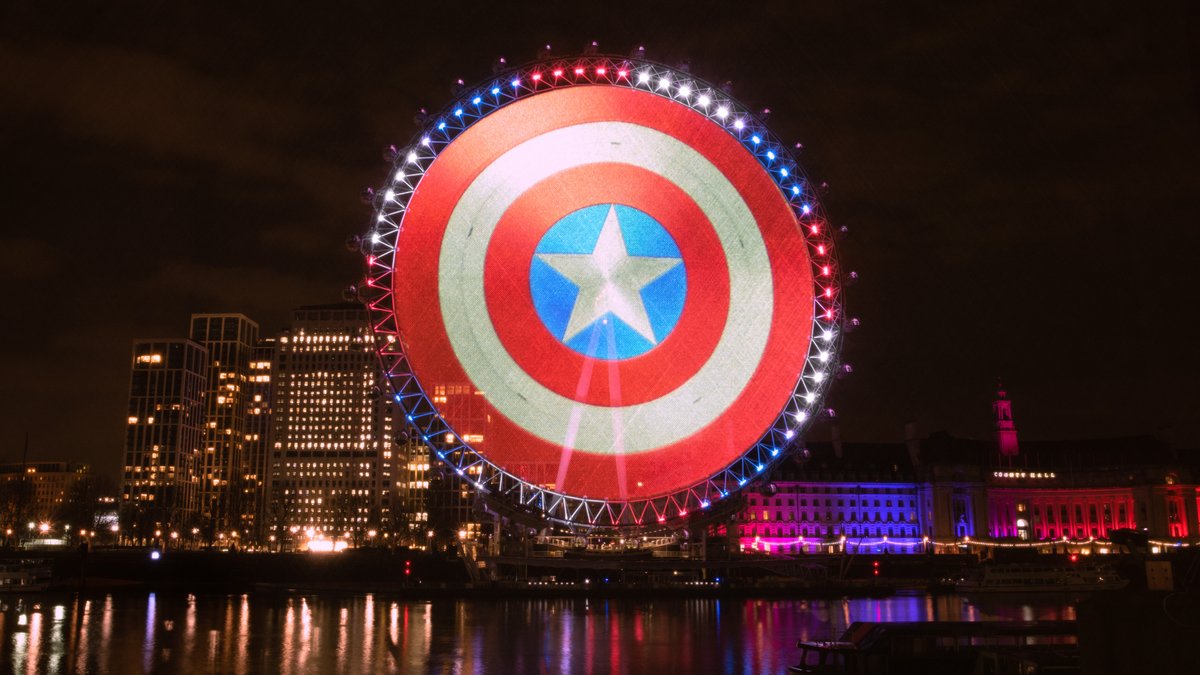 Le London Eye, made in Captain America © Disney