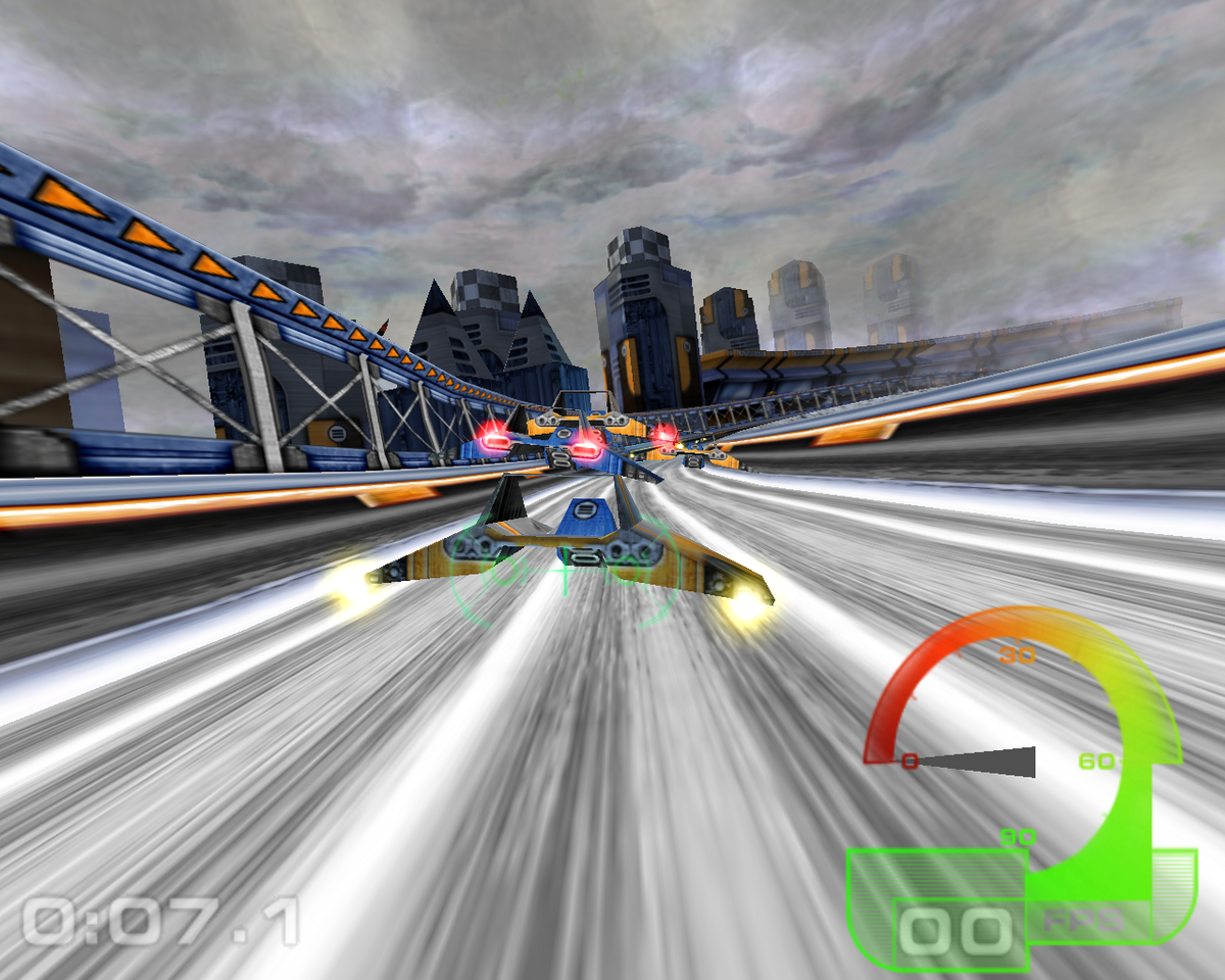 Le clone de WipeOut sur 3DMark 99 Max © Nerces pour Clubic