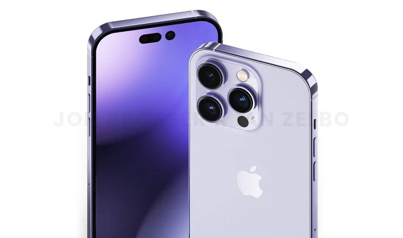 La nouvelle encoche des futurs iPhone 14 Pro © Jon Prosser et Ian Zelbo