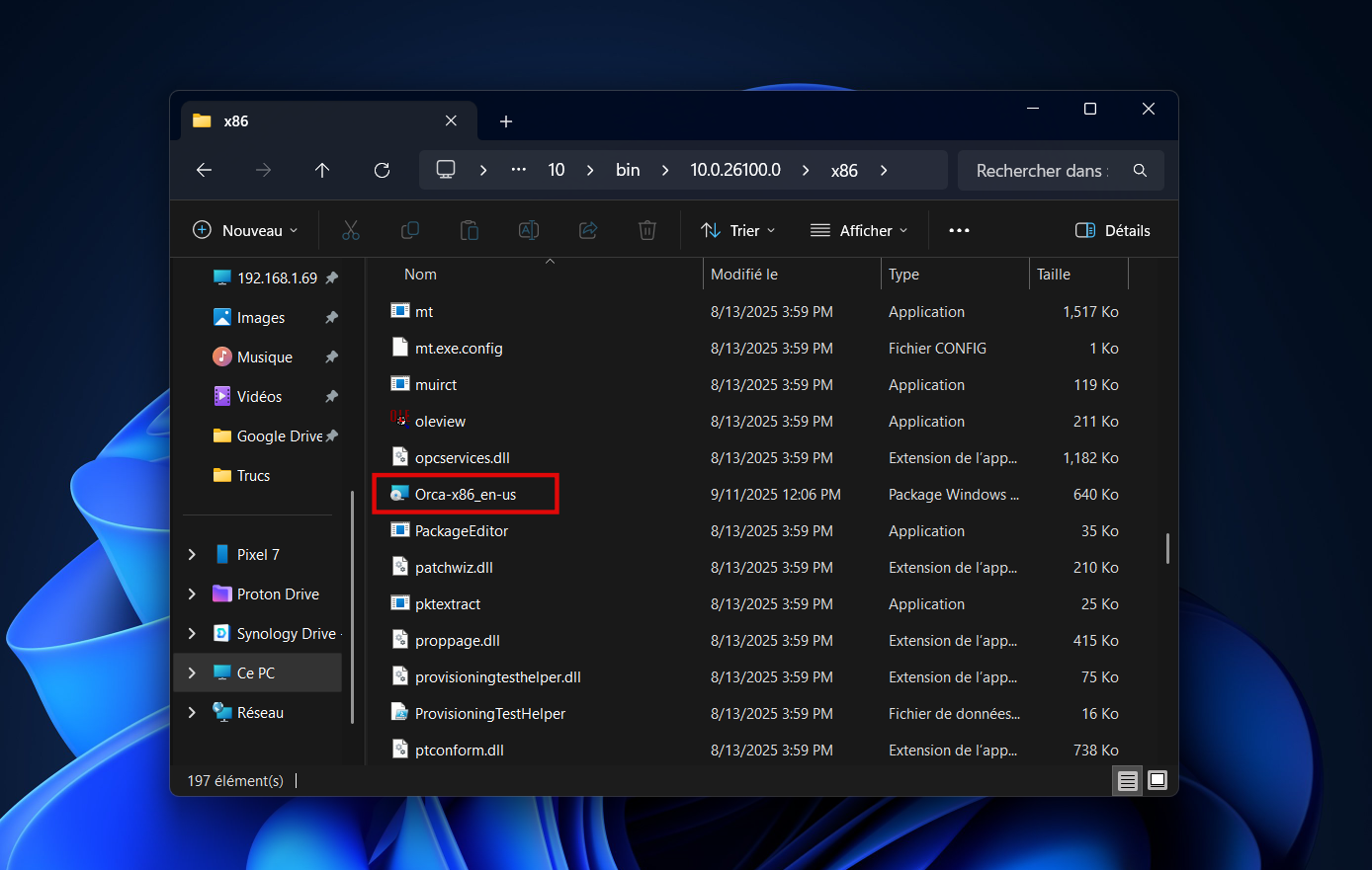 Installez Orca après avoir téléchargé et installé Windows SDK. © Clubic