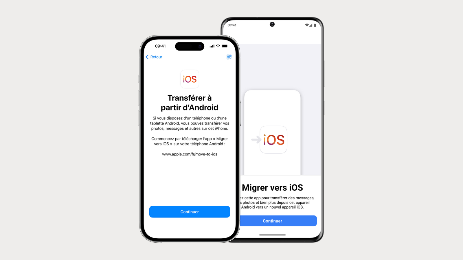 MIgrer vers iOS app Android - © Apple