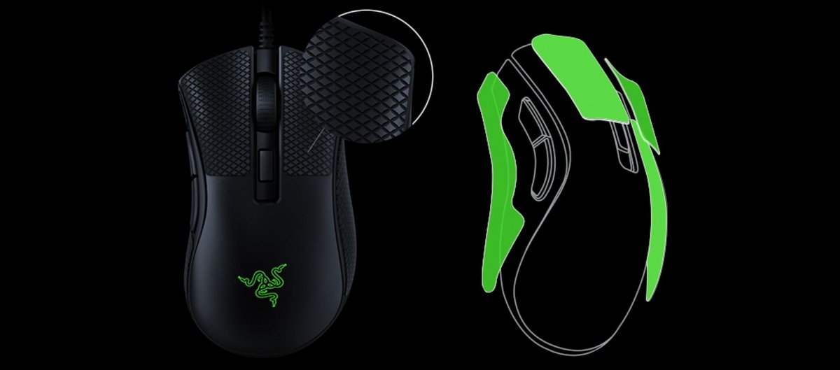 Lorsqu'ils seront usés, les grips pourront être remplacés © Razer