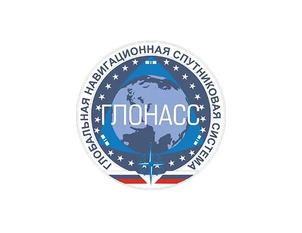 Le logo (actualisé) du système de positionnement russe. Crédits Roscosmos