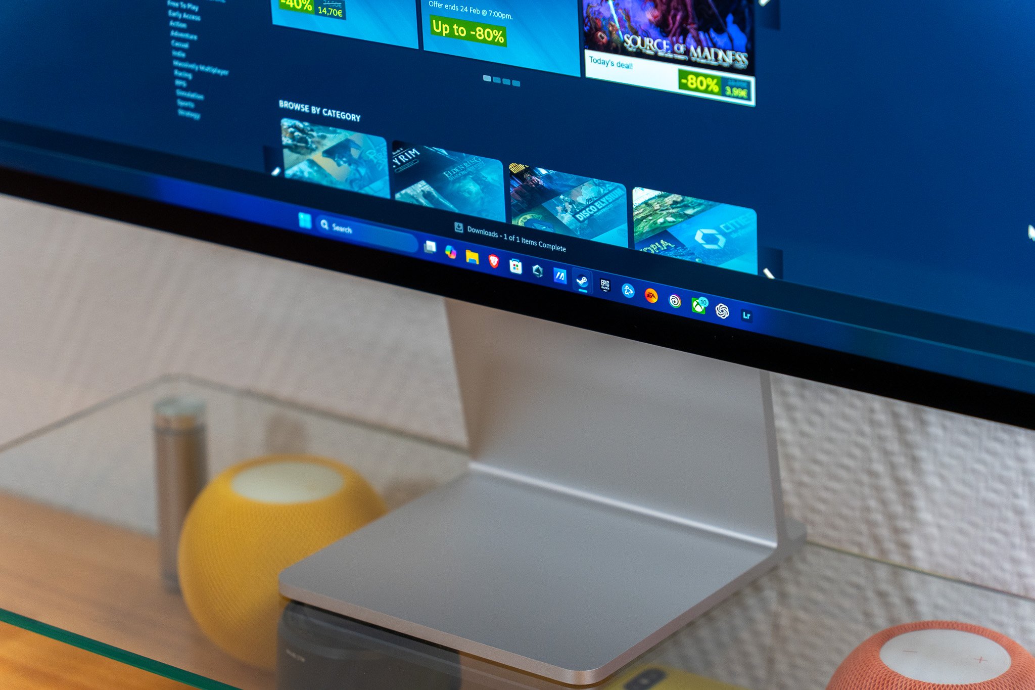 Le Studio Display d'Apple propose aussi un revêtement nano-texturé © Nathan Le Gohlisse
