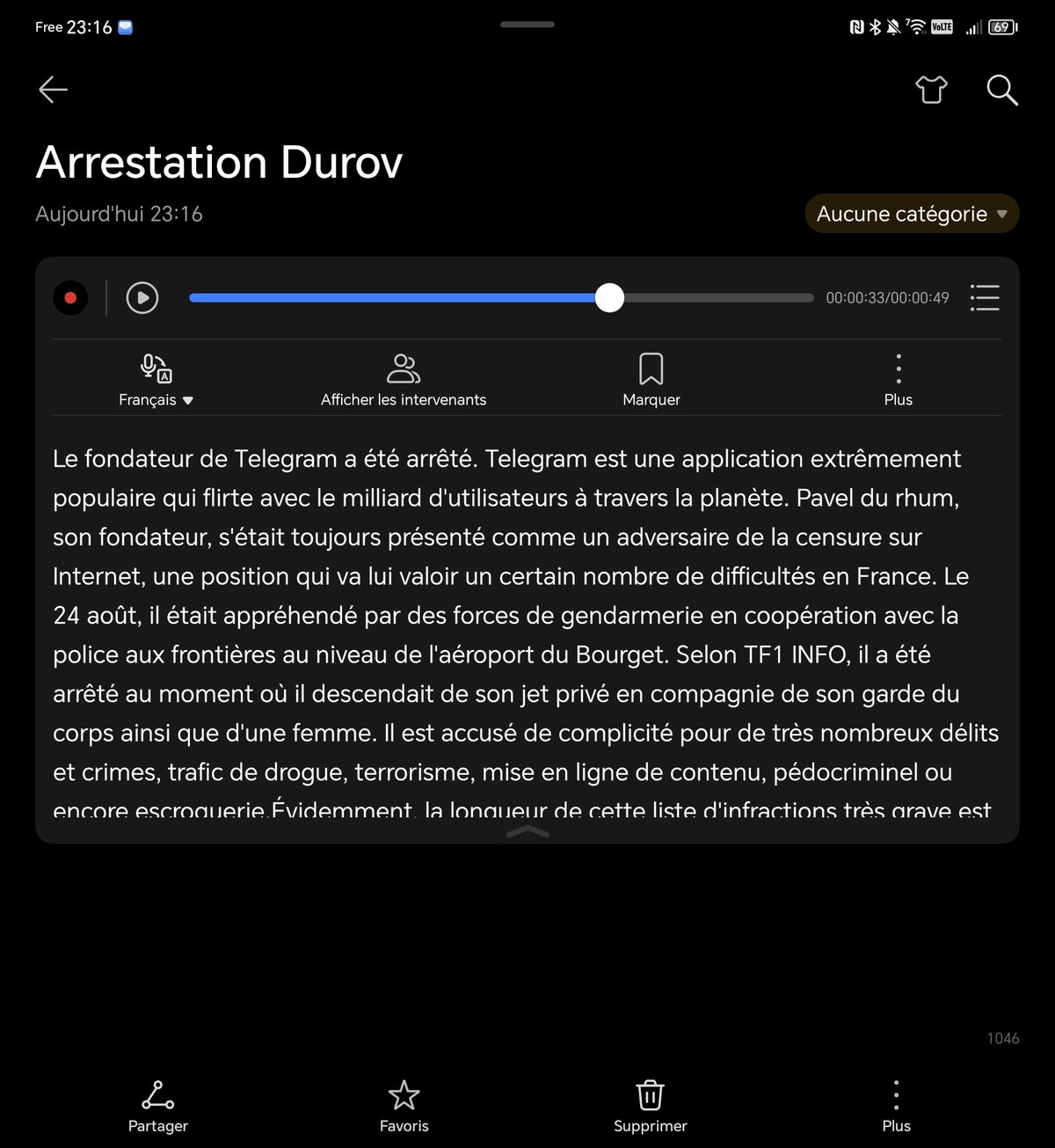 Transcription / traduction en temps réel © Marc Mitrani pour Clubic