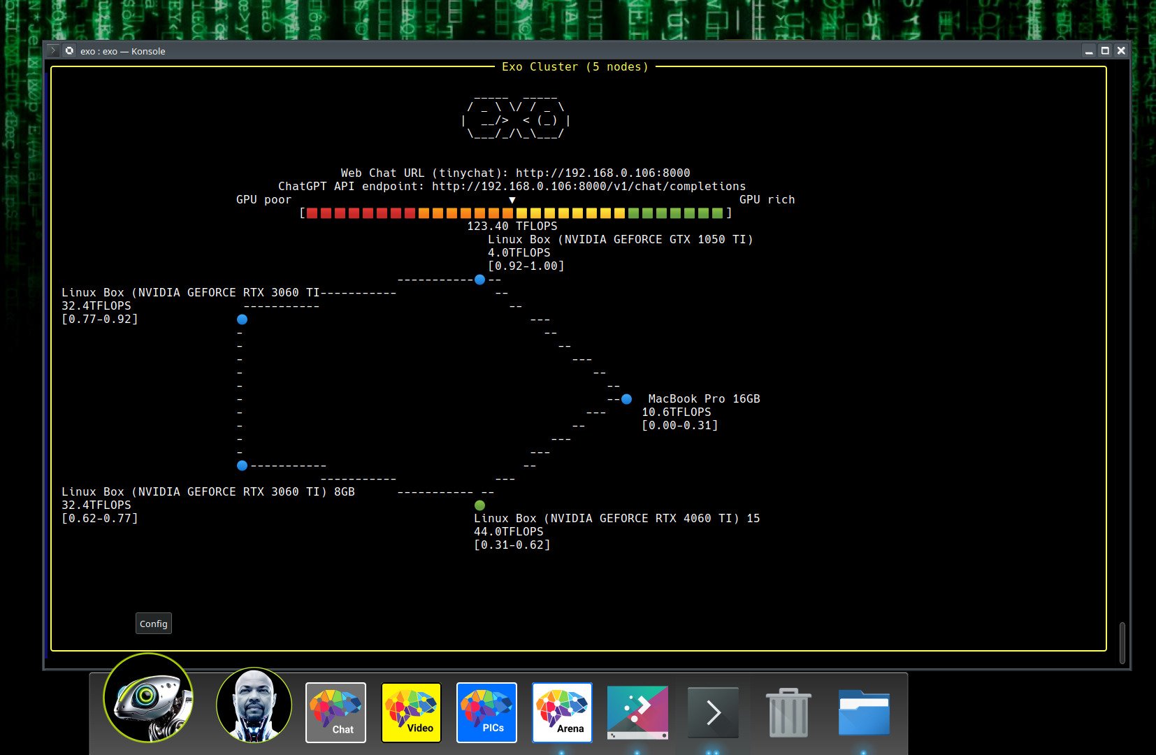 Aperçu d'une instance Exo Linux - © ExoLabs