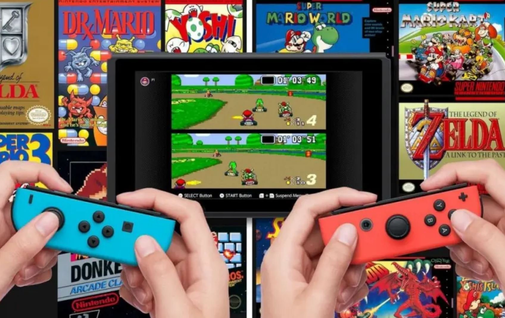 La Switch permet de jouer à une sélection de jeux Super Nintendo (entre autres). ©Nintendo