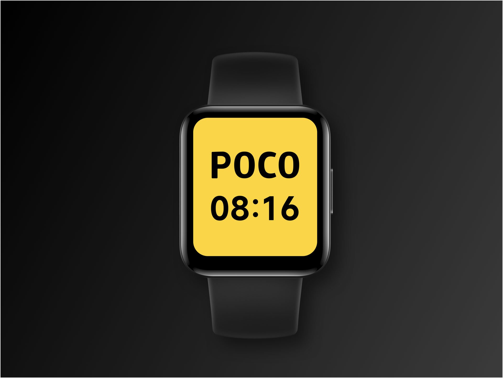 La POCO Watch dans le noir. Crédit : POCO