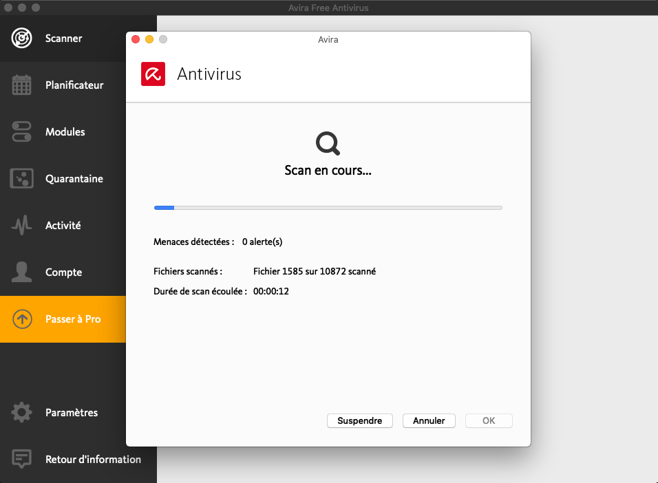 Avira Free Antivirus pour Mac