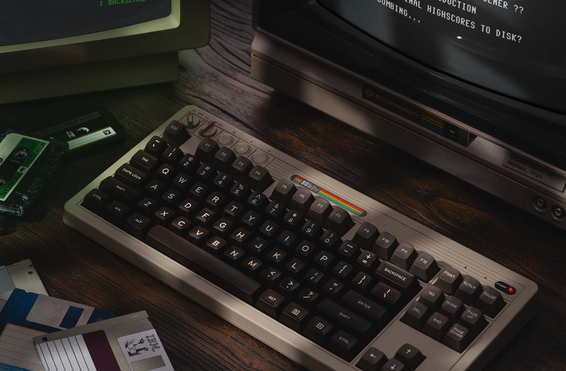 Le Retro 87 Mechanical Keyboard C64 ©8BitDo