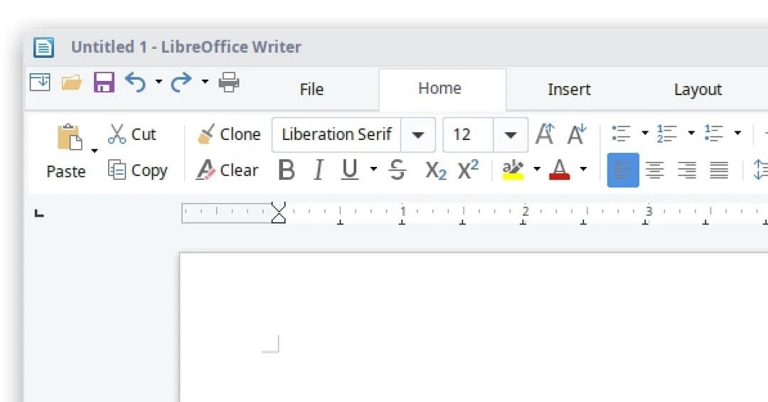Introduite dans la version 6.2, la Notebook Bar rapproche LibreOffice de son pendant Microsoftien. © TDF