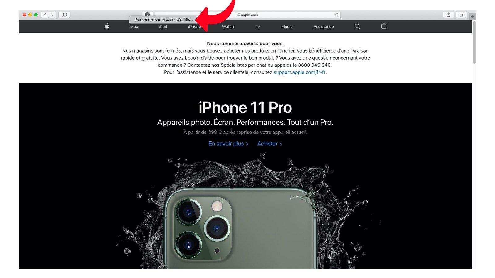 tuto personnaliser Safari