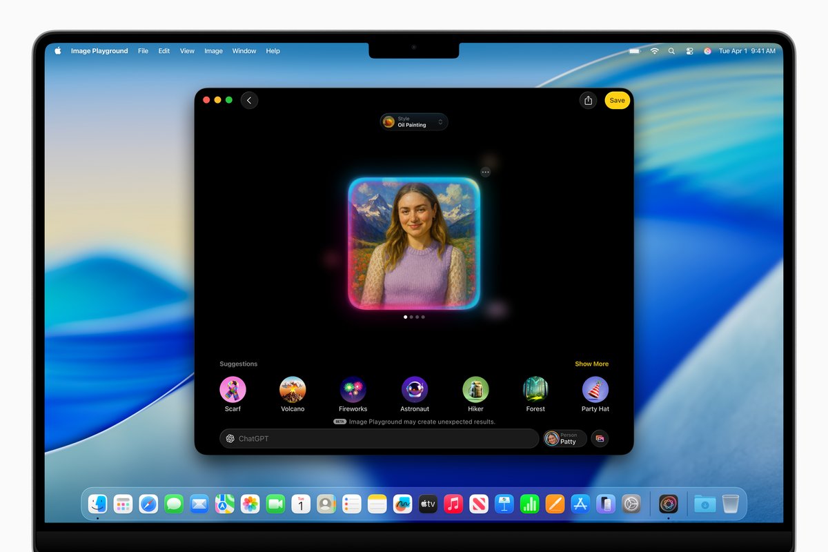 De nouveaux styles avec ChatGPT © Apple