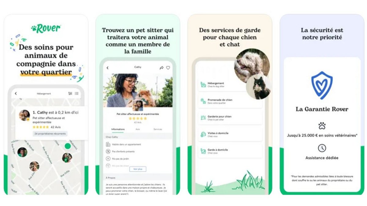 Rover est disponible sur Android et iOS - Capture d'écran © Rover App Store / Mélina Loupia / Clubic