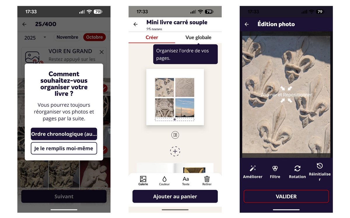 Une app mobile un peu limitée. ©PhotoWeb