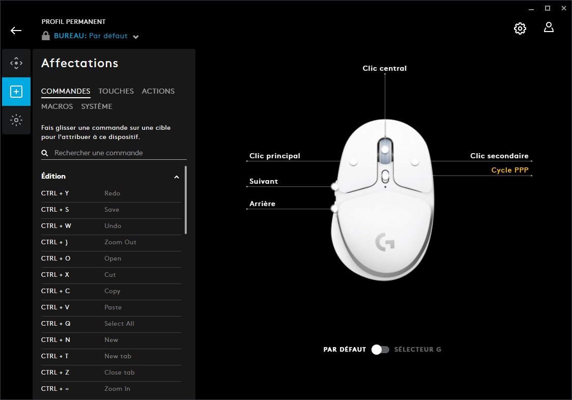 Test Logitech G705 Lightspeed - G HUB