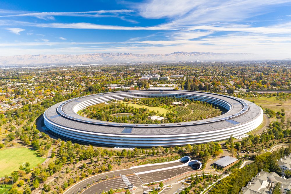 L'Apple Park, à Cupertino en Californie. © Shutterstock.com