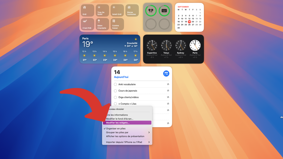 Ajouter un widget au bureau de votre Mac © Clubic
