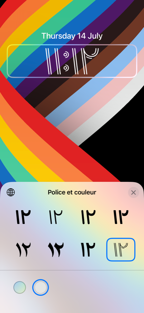 iOS 16 Personnalisation