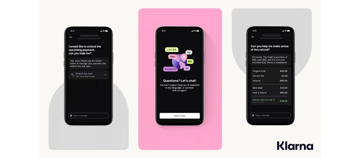 L'assistant d'IA développé par Klarna en partenariat avec OpenAI. © Klarna / OpenAI