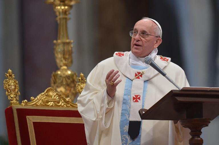 Le pape François, le 1er janvier 2014 au Vatican