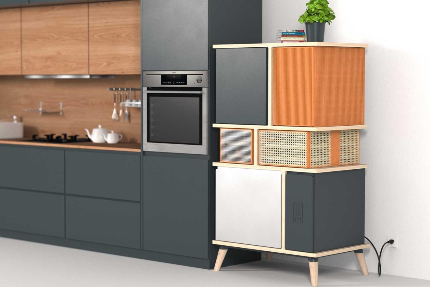 Un réfrigérateur au design unique. © Totem