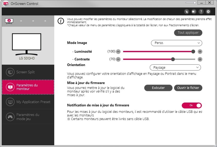 LG OnScreen Control