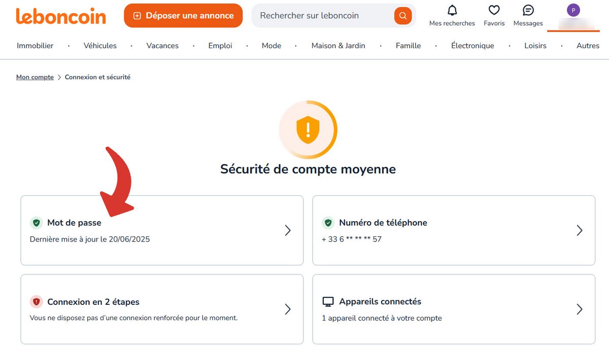 Leboncoin : mot de passe © Pascale Duc pour Clubic