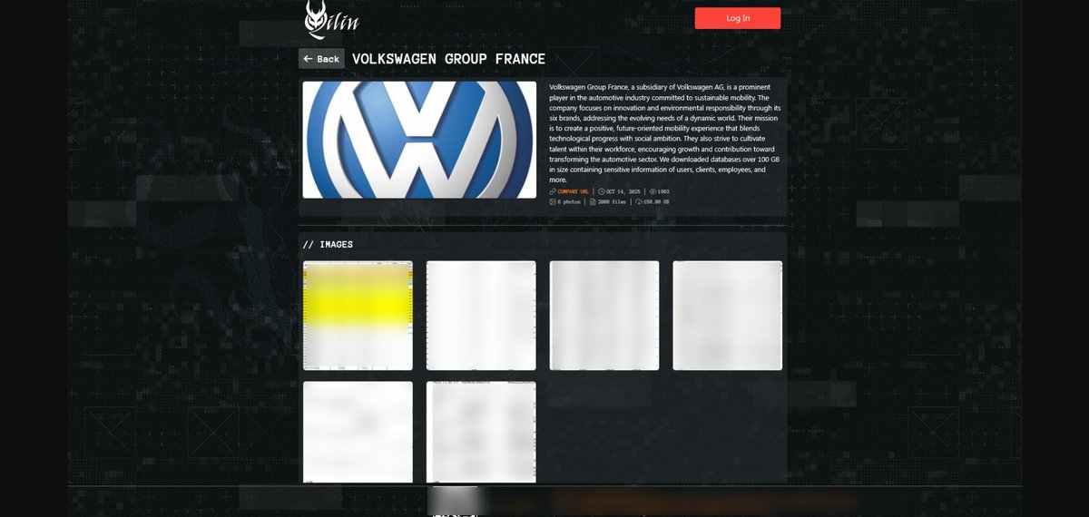 La page Volkswagen, sur le blog de Qilin © Clubic