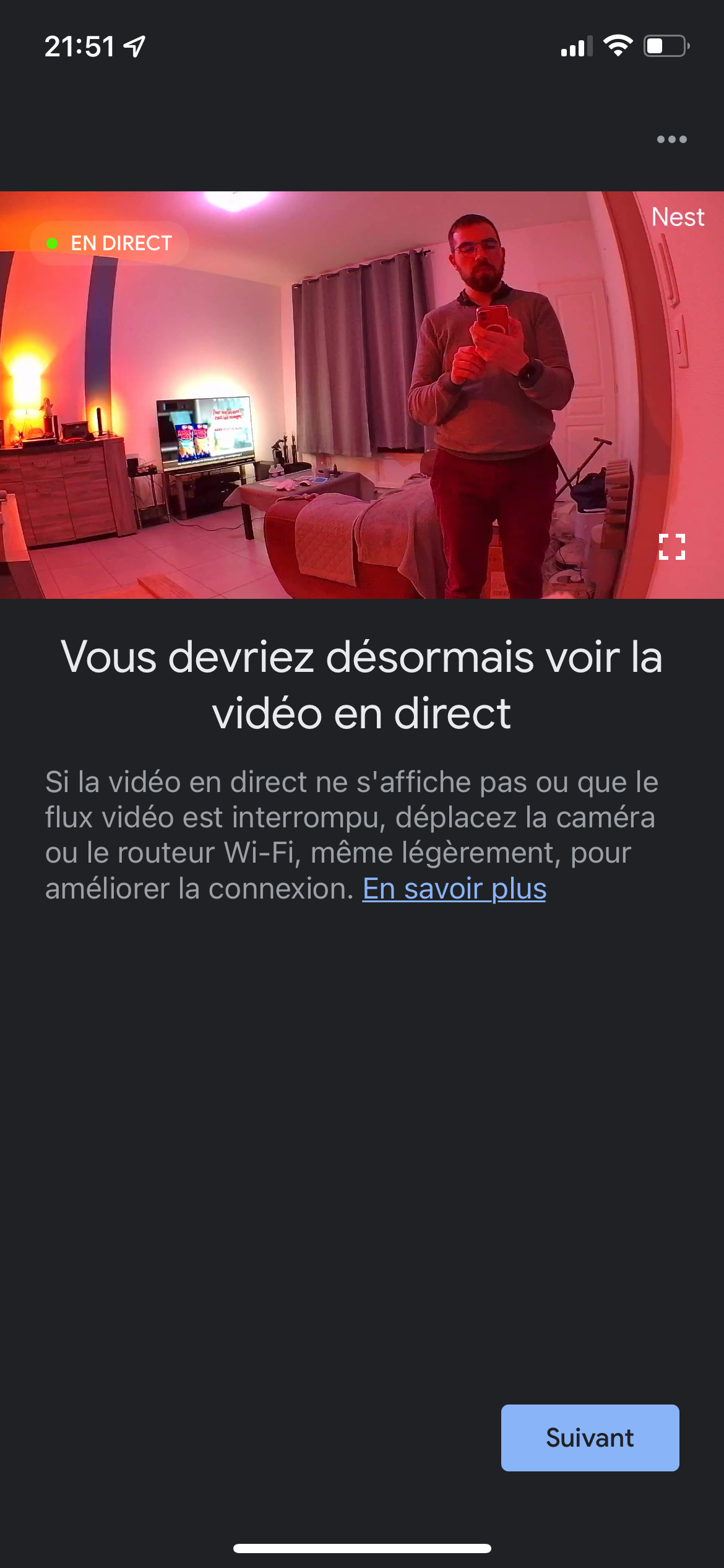 Test Google Nest Camera Intérieur