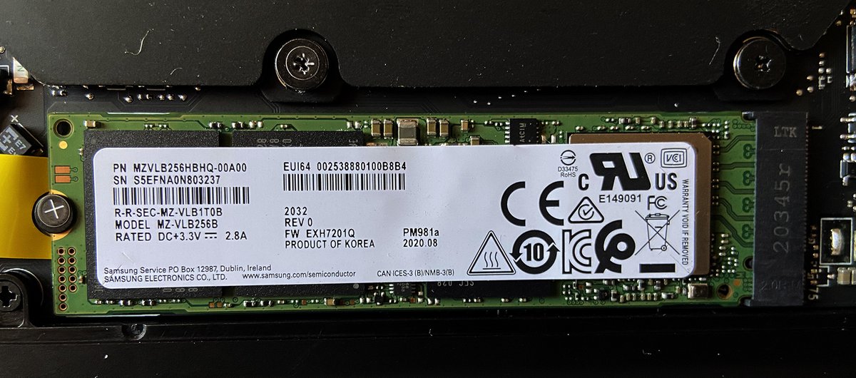 SSD NVme 256 Go Samsung