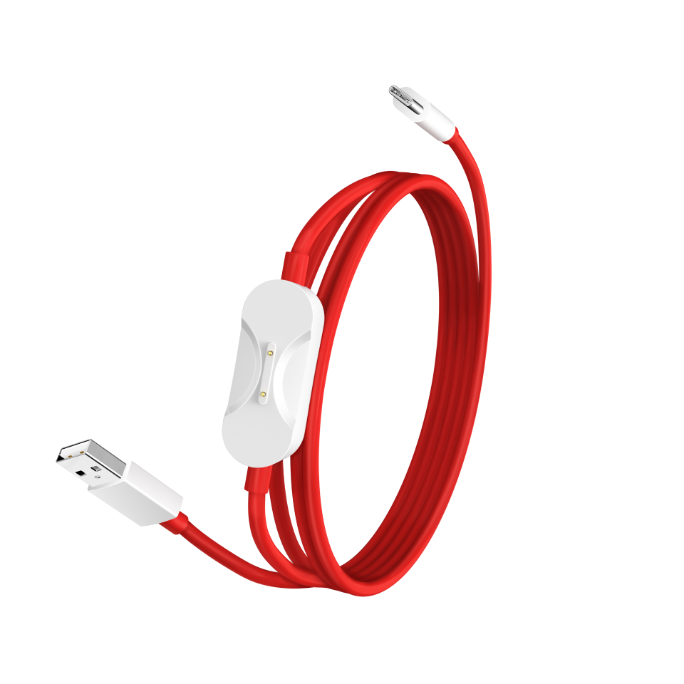 Le câble OnePlus SuperVOOC 2-en-1. ©OnePlus