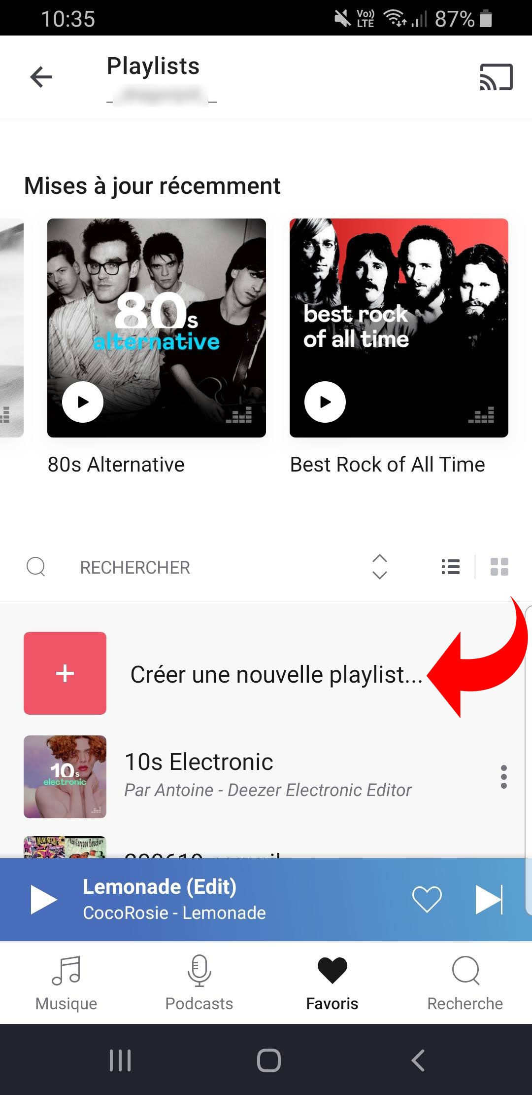 Playlists Deezer